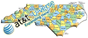 AT&T Uverse availability in North Carolina